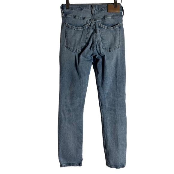 Citizens of Humanity Ella Mid Rise Slim Crop Distressed Denim Blue Jeans Size 25 - Picture 14 of 16